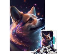 Puzzle da 1000 pezzi per adolescenti con tema galassia Shiba Inu e Doge gioco interattivo educativo sfida e regalo per donne e uomini decorazione per la casa (dimensioni 38x52cm)