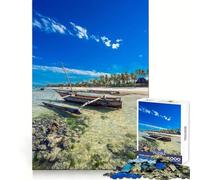 Puzzle da 1000 pezzi per adolescenti con tema Isola di Zanzibar, ideale per lo sviluppo cognitivo, rilassante, facile da pulire e da assemblare, un regalo di Natale speciale (38x26cm)