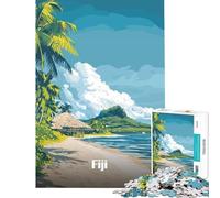 Puzzle da 1000 pezzi per adolescenti con tema Isole Fiji paradiso terrestre gioco educativo e stimolante per tutta la famiglia divertente e spiritoso ideale come regalo di compleanno (50x75cm)