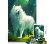 Puzzle da 1000 pezzi per adolescenti con tema Lupo, Montagna e Luna, ideale per allenare la concentrazione, per il tempo libero e per un regalo speciale (38x26cm)