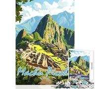 Puzzle da 1000 pezzi per adolescenti con tema Machu Picchu Perù giochi per tutta la famiglia decorazione murale sfida educativa (52x38cm)