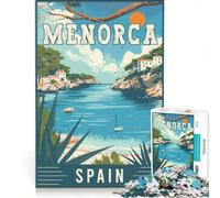 Puzzle da 1000 pezzi per adolescenti con tema Minorca - Spagna, gioco per famiglie, decorazione da parete, per rafforzare l'amore tra le coppie 50x75cm