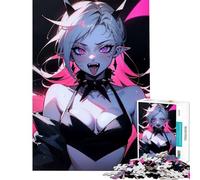 Puzzle da 1000 pezzi per adolescenti con tema "Ragazza vampira pazza in stile anime" gioco interattivo educativo e stimolante ideale come per uomini e donne perfetto per la decorazione della casa