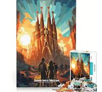 Puzzle da 1000 pezzi per adolescenti con tema SAGRADA FAMILIA gioco educativo e decorazione murale ideale come regalo 38x52cm