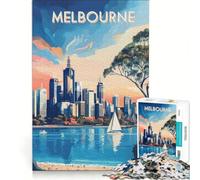 Puzzle da 1000 pezzi per adolescenti con tema turismo a Melbourne, gioco per famiglie, decorazione da parete, per rafforzare l'amore tra le coppie 38x26cm