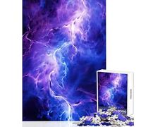 Puzzle da 1000 pezzi per adolescenti con temporale viola giocattoli fai da te regali di compleanno gioco educativo per compleanno Natale dimensioni 38x26cm