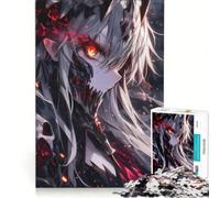 Puzzle da 1000 pezzi per adolescenti con teschio morte e ragazza anime giocattolo fai da te migliora la memoria collezione d'artista belle arti 38x26cm