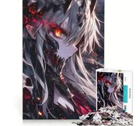 Puzzle da 1000 pezzi per adolescenti con teschio morte e ragazza anime gioco impossibile difficile e stimolante compleanno e Natale 50x75cm