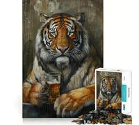 Puzzle da 1000 pezzi per adolescenti con tigre che beve birra,gioco di squadra perfetto,gioco cognitivo,regalo,gioco rilassante,divertente attività per compleanno (50x75cm)