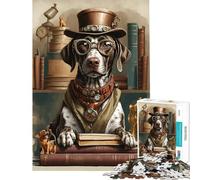 Puzzle da 1000 pezzi per adolescenti con un cane Pointer tedesco intelligente gioco educativo e stimolante ideale per il relax e come regalo per donne (dimensioni 38x26cm)