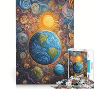 Puzzle da 1000 pezzi per adolescenti con un fantastico dipinto cosmico giocattolo educativo una sfida impegnativa ideale come regalo 38x52cm