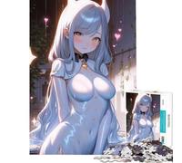 Puzzle da 1000 pezzi per adolescenti con un grazioso vestito bianco gioco intellettuale antistress (dimensioni 38x52cm)