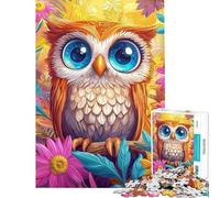 Puzzle da 1000 pezzi per adolescenti con un simpatico gufo ideale per adulti e famiglie divertente e spiritoso perfetto come regalo di compleanno (dimensioni 38x52cm)