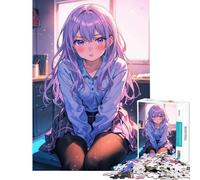 Puzzle da 1000 pezzi per adolescenti con una graziosa ragazza anime nei guai Giochi rilassanti giocattoli che creano dipendenza per coltivare la pazienza Opera d'arte regalo decorazione da parete