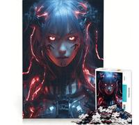 Puzzle da 1000 pezzi per adolescenti, con una simpatica ragazza cyborg in stile anime, un gioco impossibile, ideale per l'interazione genitore-figlio, perfetto come regalo di Natale o di compleanno
