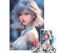 Puzzle da 1000 pezzi per adolescenti con una simpatica ragazza maga sfida per l'intelligenza giocattolo avvincente giochi rilassanti decorazione da parete ottimo regalo (dimensioni 38x52cm)