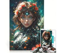 Puzzle da 1000 pezzi per adolescenti con una splendida ragazza cyborg decorazione da parete divertente e spiritosa ideale come regalo di compleanno o per occasioni speciali 50x75cm