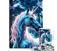 Puzzle da 1000 pezzi per adolescenti con unicorno bianco magico gioco educativo e stimolante per tutta la famiglia divertente e spiritoso ideale come regalo di compleanno (dimensioni 50x75cm)