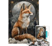 Puzzle da 1000 pezzi per adolescenti con un'illustrazione fantasiosa di una volpe rossa Puzzle antistress da 1000 pezzi ideale per passare il tempo durante le vacanze o come di Natale o compleanno