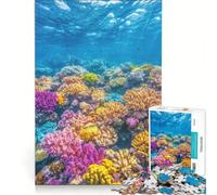 Puzzle da 1000 pezzi per adolescenti con vivace barriera corallina antistress decorazione per la casa collezione d'artista belle arti 38x26cm