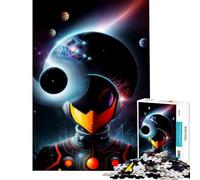 Puzzle da 1000 pezzi per adolescenti con volto astratto nello spazio sfida per l'intelligenza e la concentrazione giocattolo educativo difficile ottimo regalo (dimensioni 38x52cm)