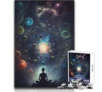 Puzzle da 1000 pezzi per adolescenti Contemplazione cosmica Passatempo pacifico e appagante Perfetto incastro Taglio di precisione Dimensioni giocattolo 38x26cm