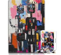 Puzzle da 1000 pezzi per adolescenti, coppia astratta, felice e triste, bellissimo design, gioco per migliorare la memoria, regalo per compleanni, dimensioni 38x26cm