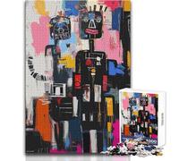 Puzzle da 1000 pezzi per adolescenti, coppia astratta, felice e triste, rompicapo per famiglie, giochi per migliorare la memoria, regalo di compleanno, dimensioni 38x52cm