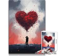 Puzzle da 1000 pezzi per adolescenti, coppia carina innamorata, rilassante, per il tempo libero, preciso, ad incastro, giocattolo di precisione, dimensioni 50x75cm