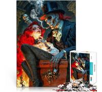 Puzzle da 1000 pezzi per adolescenti Coppia di diavoli Antistress Vacanza in patria Uccidere il tempo Adatto per la decorazione del desktop 38x26cm