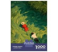 Puzzle da 1000 pezzi per adolescenti, coppia in un campo di erba, puzzle per adulti, gioco di famiglia, ma divertente e divertente, sfida didattica, 52 x 38 cm/1000 pezzi
