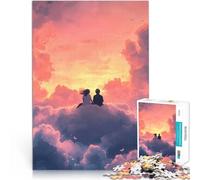 Puzzle da 1000 pezzi per adolescenti Coppia sulle nuvole al tramonto Taglio di precisione Ogni pezzo è unico - Gioco divertente e stimolante per tutta la famiglia 52x38cm