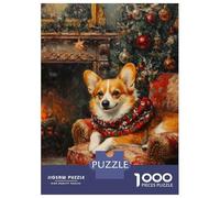 Puzzle Da 1000 Pezzi Per Adolescenti Corgi Christmas Portrait Cozy Holiday Dog Print Puzzle Per Adulti Gioco Per Famiglie Divertente E Spiritoso Regali Di Natale E Compleanno 52x38cm/1000pcs