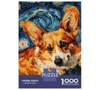 Puzzle Da 1000 Pezzi Per Adolescenti Corgi Vangogh Puzzle Per Adulti Gioco Pratico Migliora La Memoria Regali Di Compleanno E Unici 52x38cm/1000pcs