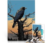 Puzzle da 1000 pezzi per adolescenti Corvo su un albero Antistress Vacanza in patria Uccidere il tempo Decorazioni e regali unici per la casa 50x70cm