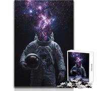 Puzzle da 1000 pezzi per adolescenti Coscienza cosmica︰ La mente di un astronauta Ideale per attività ricreative antistress Giocattolo artigianale da taglio ultra preciso Dimensioni 38x26cm