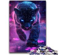 Puzzle da 1000 pezzi per adolescenti Cosmic Black Panther Family Fun, ideale come regalo per tutta la famiglia dai 14 anni in su, 26x38cm