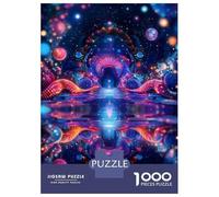 Puzzle Da 1000 Pezzi Per Adolescenti Cosmic Gateway Psychodelic Abstract Puzzle Giocattolo Decorazione Da Parete Sfida Difficile Regalo Di Compleanno, Regali, 38x26cm/1000pcs
