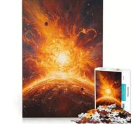 Puzzle da 1000 pezzi per adolescenti Cosmic Inferno︰ Nascita di una supernova, giochi divertenti, allena la mente e le mani, migliora l'amore tra le coppie 38x52cm