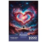 Puzzle Da 1000 Pezzi Per Adolescenti Cosmic Love Heart Poster Puzzle Per Adulti Gioco Pratico Ma Divertente E Umoristico Sfida Educativa 38x26cm/1000pcs