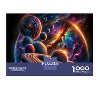 Puzzle Da 1000 Pezzi Per Adolescenti Cosmic Planets in Space-3 Puzzle Giochi Rilassanti Analisi E Logica Riduzione Dello Stress Regali 38x26cm/1000pcs