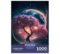 Puzzle Da 1000 Pezzi Per Adolescenti Cosmic Sakura Tree Puzzle Per Adulti Giochi Rilassanti Decorazione Per La Casa Offerta Come Regalo Per Tutta La Famiglia 70x50cm/1000pcs