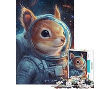 Puzzle da 1000 pezzi per adolescenti "Cosmic Squirrel Adventure" - Puzzle antistress per adulti divertimento in famiglia e attività che stimola la mente (dimensioni 38x26cm)