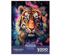 Puzzle Da 1000 Pezzi Per Adolescenti Cosmic Starry Tiger Puzzle Per Adulti Giocattoli Fai Da Te Decorazione Per La Casa Gioco Stimolante Regali 38x26cm/1000pcs
