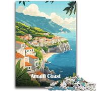 Puzzle da 1000 pezzi per adolescenti Costiera Amalfitana Italia 1000 pezzi per adolescenti, regali di Babbo Natale segreto per età 14 anni in su (26x38cm)