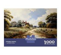 Puzzle Da 1000 Pezzi Per Adolescenti Cottage by The Stream-1 Puzzle Per Adolescenti Giochi Per Famiglie Sfida Difficile Regali Di Compleanno E Unici 70x50cm/1000pcs