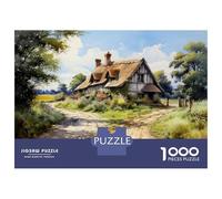Puzzle Da 1000 Pezzi Per Adolescenti Cottage in The Countryside Puzzle Per Adulti Gioco Pratico Vacanza A Casa Passa Il Tempo Aiuta Ad Allenare Il Cervello 52x38cm/1000pcs
