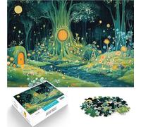 Puzzle da 1000 pezzi per adolescenti Cottage nella foresta incantata Taglio di precisione Ogni pezzo è unico - Gioco divertente e stimolante per tutta la famiglia 75x50cm