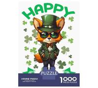 Puzzle Da 1000 Pezzi Per Adolescenti Coyote Saint Patricks Day Puzzle Per Adulti Fai Da Te Giocattoli Sfida Difficile Regali Per Amici E Familiari 70x50cm/1000pcs
