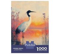 Puzzle Da 1000 Pezzi Per Adolescenti Crane by The Water at Sunset Puzzle Per Adulti Giochi Rilassanti Perfetto Per Decorare E Fare Regali A Tutta La Famiglia 52x38cm/1000pcs